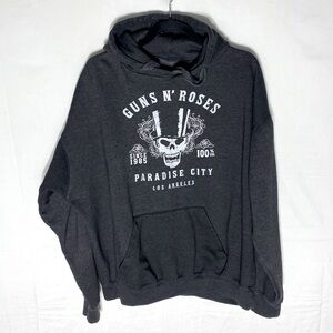 Guns N’ Roses Paradise City Charcoal Grey Pullover Hoodie 2XL